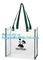 handle bag&amp;luxury shopping paper bag, pvc simple convenient hoop handle clear zipper cosmetic bag, shoes bag rope handle supplier