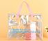 PVC Cosmetic Gift Bags Diy Christmas Packing Bags, bags with handle for retail display, Organizer Storage Bag Large PVC supplier