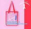 Shoulder Tote Pouch Clear PVC Beach Bag With Interior Pocket, jelly pvc women big design handbag shoulder sling bag of l supplier