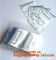 BIODEGRADABLE medical k pill bags white block, medical zipper closing bags, Disposable medical surgical packaging supplier