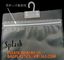 Self Seal Zip Lock Transparent Compound PP Sock bag， pp plastic zip lock bag with metal hang hole, hanger hook, frosted supplier