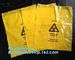 self seal adhesive biohazard waste bags clinical resealable hazardous removal bag, Sealing Tape Biohazard Waste Bags supplier