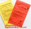 Biodegradable PLA Plastic Bag Corn Starch Biohazard Specimen k Bag, LDPE Three Walls Specimen Bag with Pocket, pac supplier