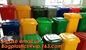 Plastic Wheeled Trash Can Outdoor urban facilities color coded waste bin, Outdoor no wheels trash bins, BAGPLASTICS PAC supplier
