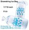 Ldpe disposable Plastic drawstring 10 Lb ice bags, Reusable FDA Safe Food Grade Plastic Drawstring Ice Bag, Heavy Duty C supplier