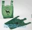 Biodegradable Plastic Portable Bone-shaped Dog Pet Poop Waste Bags with Dispenser, premium custom logo dog waste poop ba supplier
