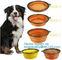 personalized supreme portable sublimation collapsible portable silicone plastic dog bowl,dog food bowl, supplier
