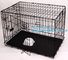 Scratch Resistant and Bite Resistant Bold Foldable Pet Wire Dog Kennels Cages, Folding Steel Dog Cages With Plastic Tray supplier