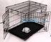 Scratch Resistant and Bite Resistant Bold Foldable Pet Wire Dog Kennels Cages, Folding Steel Dog Cages With Plastic Tray supplier