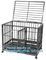 wholesale heavy duty stainless steel dog cage , large double foldable dog kennel, Vet Cage Bank Pet Cages Round Cornered supplier