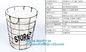Customized Wire Diameter Stock Pot Cooking Wire Mesh Metal Storage Basket, Industrial Metal Wire Storage Basket With Han supplier