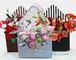 Free Design!! Free Sample!!! flower carrier bag transparent window paper bag valentine's gift clear window bags sample f supplier