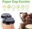 Wine bottle carrier, disposable paper holder,newspaper holder recycling,take away coffee cup carrier, handy, handle pac supplier
