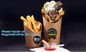 French fries cone,chips french fries packaging,Size Kraft Cardboard Cone French Fries Printed Paper Cones bagease packag supplier