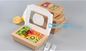 Disposable custom printed brown kraft packaging lunch takeaway food paper box,Wholesale Custom Made kraft paper lunch bo supplier