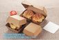 Eco Friendly Kraft Paper Takeaway Box Custom Food Packaging with Handle,Food Grade Paper Packing Burger Box, bagease pac supplier