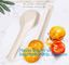 6 inch Tea/Soup/ice cream/tasting spoons Eco-friendly tableware corn starch spoons Disposable yogurt spoons bagease pack supplier