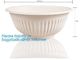 24oz disposable plastic soup bowl corn starch white bowls with lids,Disposable Round Soup Corn Starch Biodegradable Bowl supplier