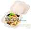 Disposable corn starch bento lunch box takeaway food container,take away box PLA PP mixed biodegradable corn starch food supplier