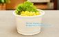 PLA Eco-Friendly Dry Fruit Salad Container Bowl/Tray,90mm yellow disposable CPLA hot drink cup lid for paper cup bagease supplier