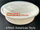 white disposable plastic salad bowl,PLA 16oz 500ml plastic - disposable salad bowl with lid,PP disposable clear plastic supplier