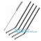 Eco-friendly reusable metal drinking straw stainless steel straw set with brush in blister card packing bagease bagplast supplier