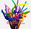 Drinking straw Flexi Windmill Straw,Artistic Straw / Extra Long Flexi Straw,Flexi Drinking Straws,Neon flexi straws supplier