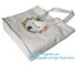 Wholesale white color letters series printing rough rope handle cotton canvas fabric foldable tote shopping bag bagplast supplier