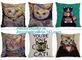 Wholesale Custom Fashion Chinese Style Lucky Cat Digital Printing Linen Throw Car Seat Pillow Cushion Cover bagplastics supplier