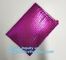 Biodegradable k Reusable Bubble Packing  Zipper Pink Bag, reclosable, slider zipper seal,  metallic bubble b supplier