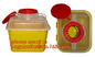 Hospital Medical Waste Box Disposable Plastic Sharp Container,yellow round shape 0.8L 2L 4L 6L bio medical waste bin squ supplier