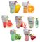 biodegradable eco-friendly FDA clear juice sealed drink pouches translucent reclosable hand held zipper plastic drinking supplier