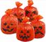 Halloween lawn and leaf bags for Halloween outdoor decoration,DELUXE GLOW IN THE DARK Pumpkin Leaf/Lawn/Yard bags bageas supplier