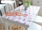 PVC Tablecloth Gold Silver Flower Soft Glass Square/Rectangle Tablecover Waterproof Oilproof Dining Table cloth BAGEASE supplier
