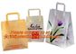 Frosted Die Cut Handle Take Out Bag for Bread Packing,reinforce die cut handle plastic LDPE foldable shopping poly bag supplier