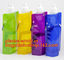 portable foldable water bottle / folding water bag,BPA Free Stand Up Spout Portable Foldable Water Bottle/Bag With Carab supplier