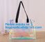 Women Summer Beach Bag Vinyl PVC Transparent Small Tote Handbags Shopping Shoulder Bags supplier