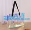 Women Summer Beach Bag Vinyl PVC Transparent Small Tote Handbags Shopping Shoulder Bags supplier