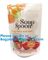 Salad Snack Powder Wheat Flour Stand Up Pouch Soup Spice Packaging Bag With Window,Soup Packaging Bag Food Grade Zip Loc supplier