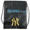 Custom Name Stamping PU Leather Drawstring Bag With Handle Waterproof Promotional Black Drawstring Bag Promotional Detai supplier