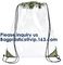 PVC Drawstring Bag Backpack With Solid Bottom Promotional Custom 210D Transparent PVC Clear Drawstring Backpack Bags supplier