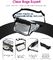 Bagease Clear PVC Fanny Pack With Double Zipper And Adjustable Strap,Clear PVC blacpack with top zipper opening supplier
