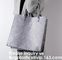 Promotional Custom Made Silk Screen Printing Tote Felt Bag, Shopping Bag,Beach Bag with Leather Handle Shopping Women Ba supplier