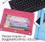Stationery products Pencil Pouch Pvc Portable Pencil Case For Students,3 Ring Binder Zippered Pencil Pouches with Clear supplier