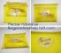 Fashion Travelling Heat-Sealed Clear EVA Cosmetic Bag With Yellow Snap Button And Rubber Handle Pouch By L'Oreal, Sedex supplier