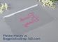 Eco-friendly heat seal frosted PVC /EVA button bag,Universal transparent matte pvc eva self-sealing zipper bag with logo supplier