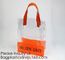 Vinyl Transparent PVC Gusset Bag Plastic Tote Shopping Bag For Packaging TPU Laser Makeup Handbag PVC Cosmetic Shopping supplier