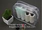 Clear Travel Toiletry Bag PVC Waterproof Cosmetic Makeup Bags Organizer With Handle See Through Plastic Clear Case supplier