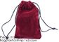 Trim Velvet Cloth Jewelry Pouches/Drawstring Bag Gift Bags,Wine Red, Blue, Red, Pink, Dark Green,Product Gift Bag PACK supplier