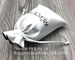 Customized Satin Hair Bag,Small Recyclable Gift Bag,Double Satin Drawstring Bag,Luxury Shinny Cream Satin Pouch With Rib supplier